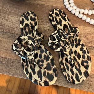 Leopard Print Tory Burch Sandals size 8